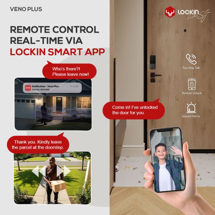 Lockin Digital Smart Lock - Lockin Veno Plus Deadbolt Lock