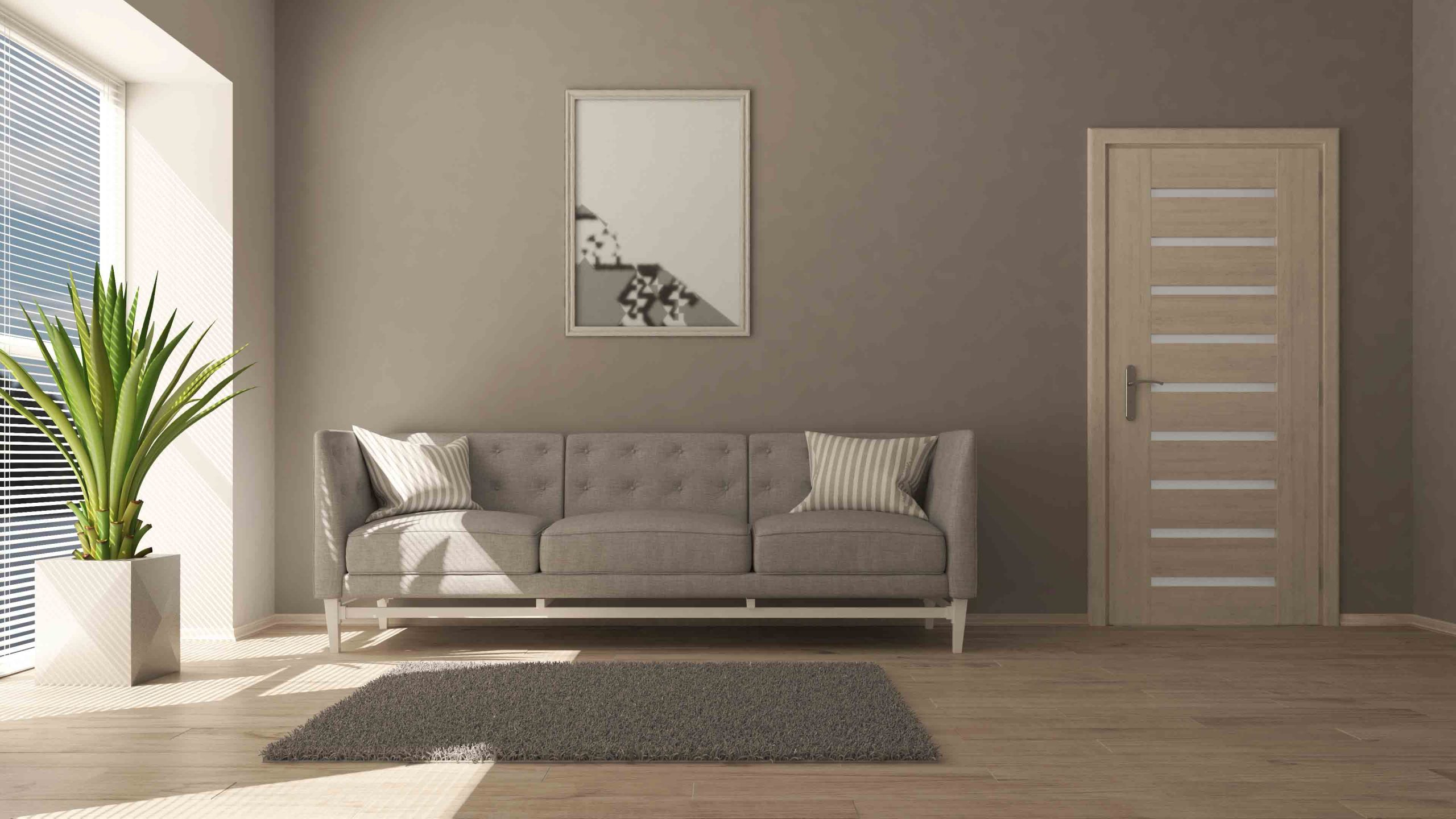 3D contemporary Living Room Interior and modern furniture